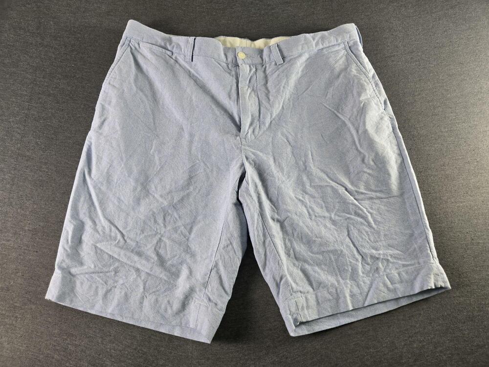 Polo Ralph Lauren Shorts Mens 38 Blue Chino Flat Front Cotton Casual Summer